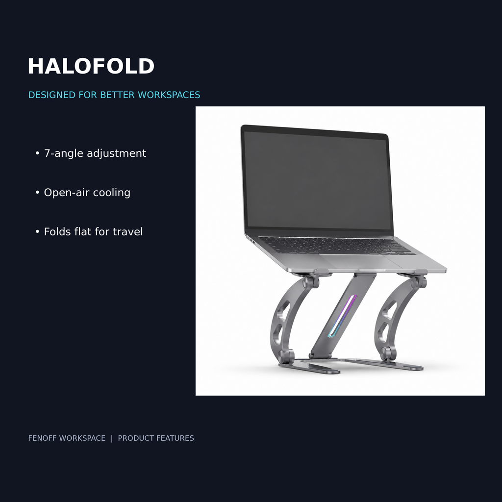 HaloFold Adjustable Laptop Stand