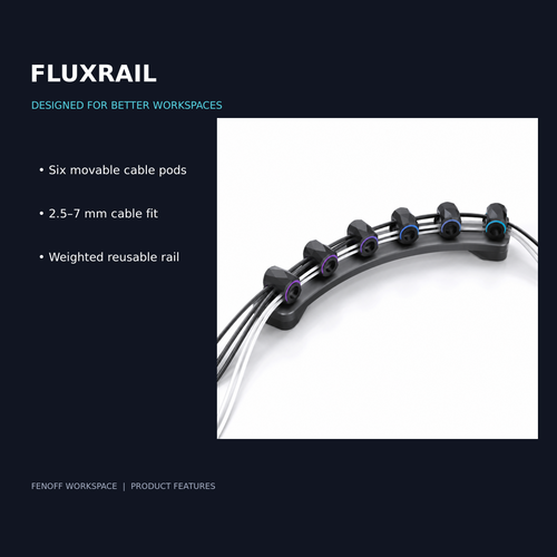 FluxRail Modular Cable Organizer