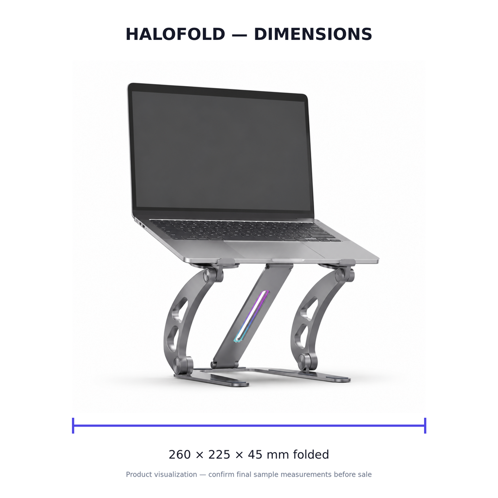 HaloFold Adjustable Laptop Stand