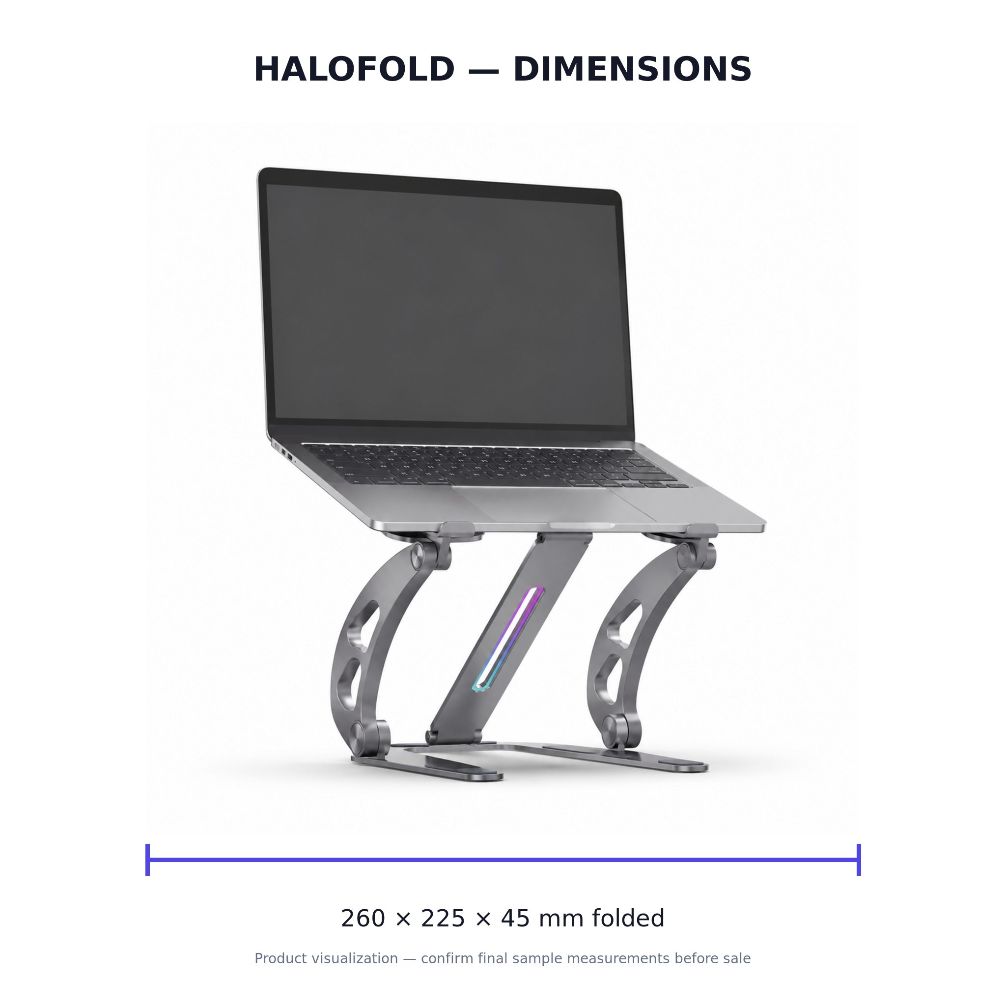 HaloFold Adjustable Laptop Stand