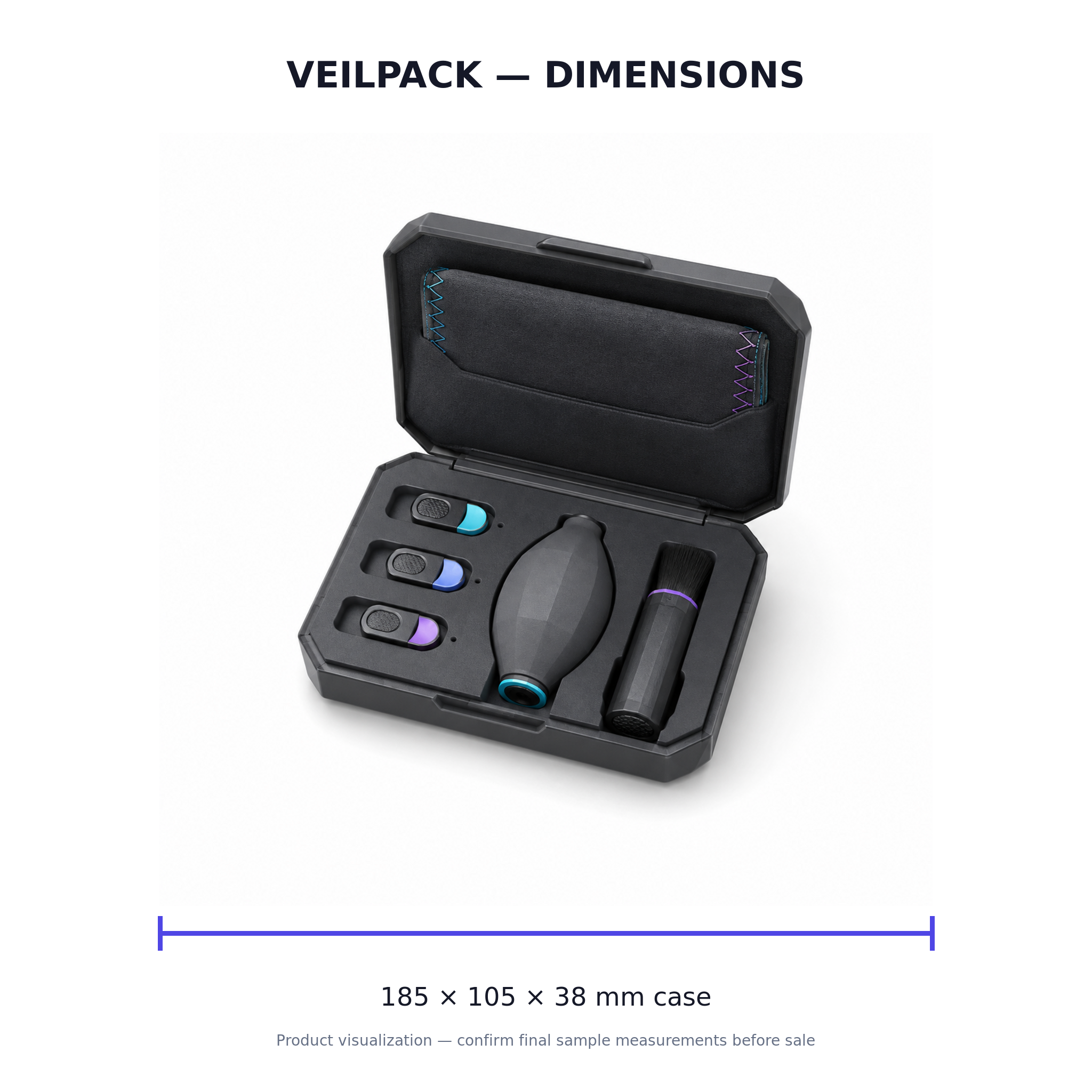 VeilPack Dry Screen Care & Privacy Kit