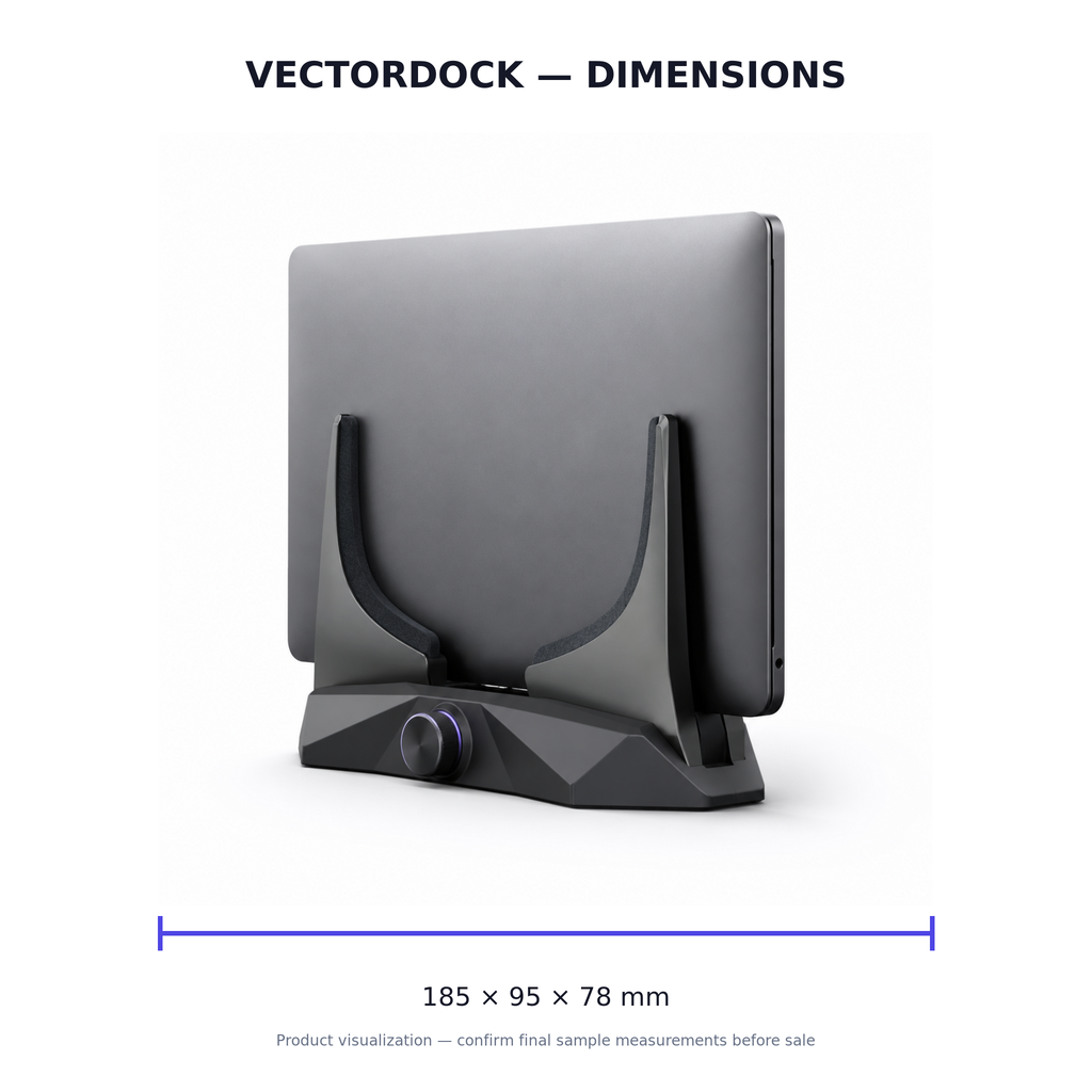 VectorDock Adjustable Vertical Laptop Stand
