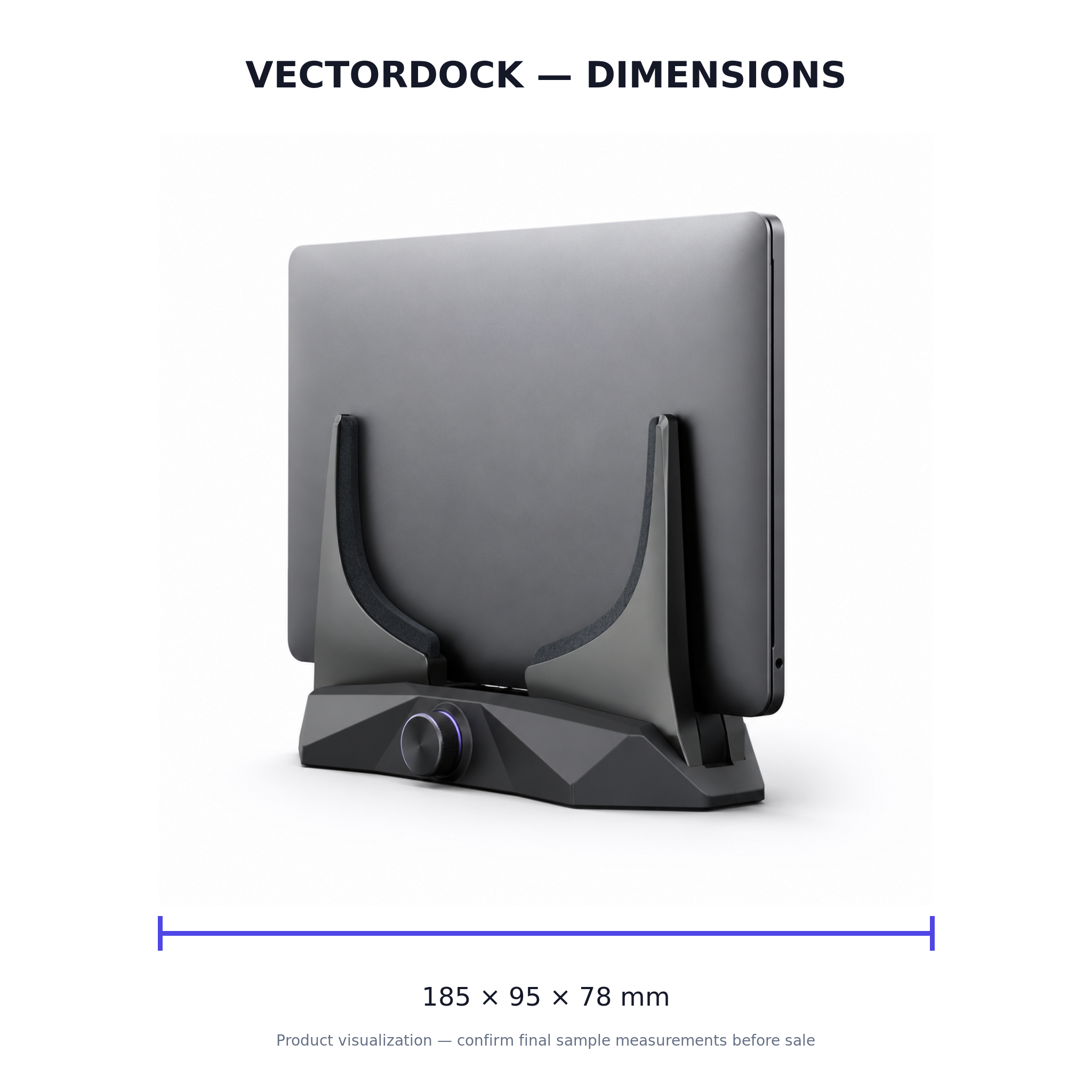 VectorDock Adjustable Vertical Laptop Stand