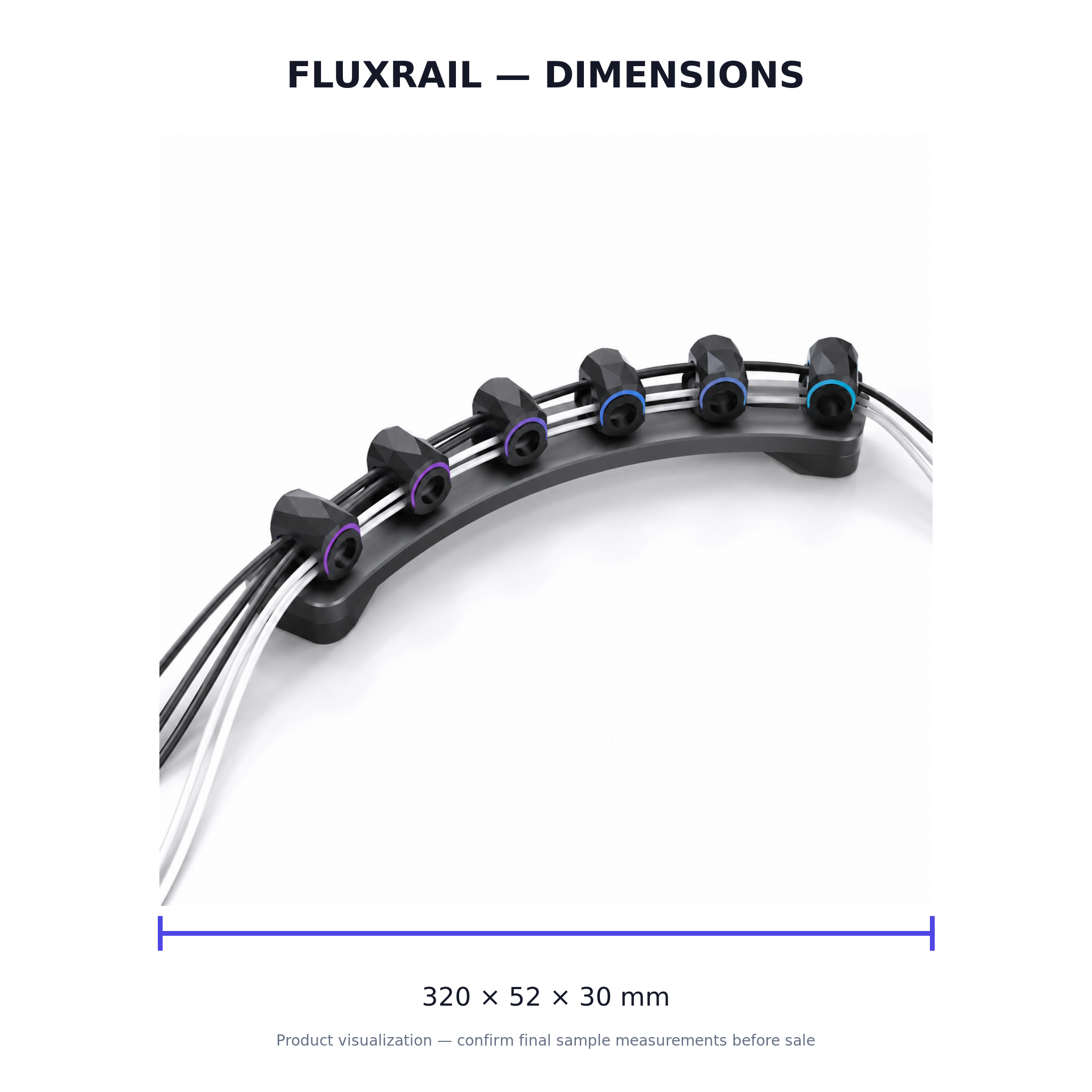 FluxRail Modular Cable Organizer