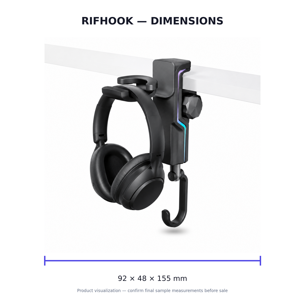 RiftHook Dual Headphone & Bag Hanger