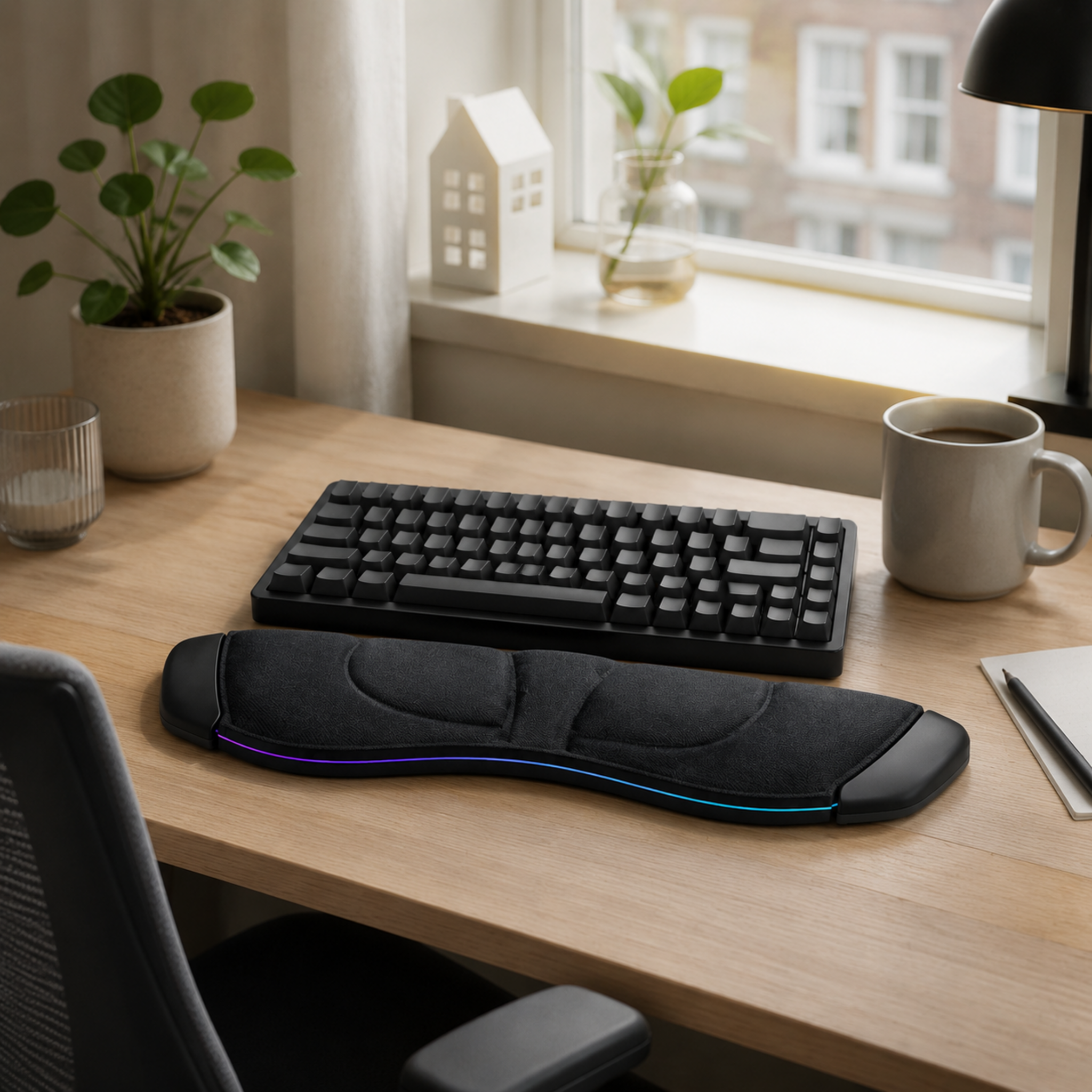 EclipseRest Contoured Keyboard Wrist Rest